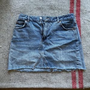 Top Shop Moto Jean Skirt - Size US 8